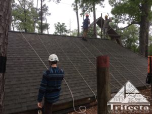 Ground accessible training roof at Reality Rope Access