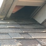 Vinyl soffit return breached by a raccoon in Richmond KY