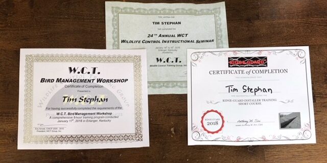 2018 WCT Certificates Tim Stephan Tim Stephan's 2018 WCT Certificates